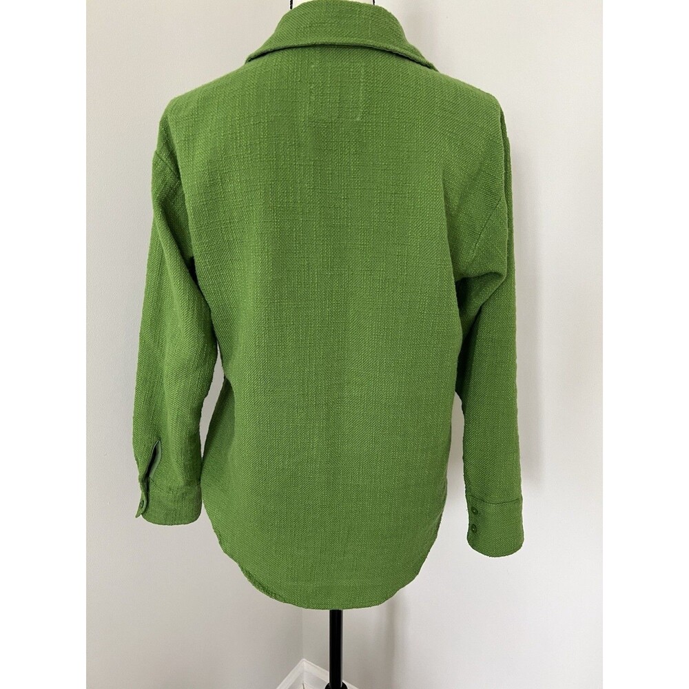Abercrombie Bright Green Textured Button Down XS - Picture 3 of 8